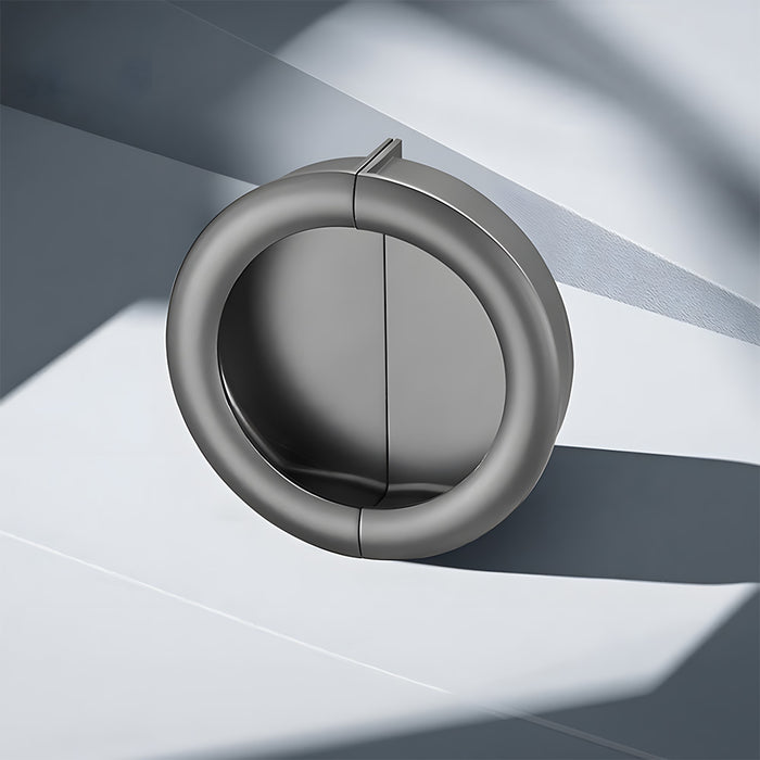 Modern Semi-circle Embedded Cupboard Pulls Drawer Handles