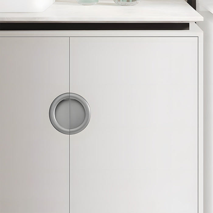 Modern Semi-circle Embedded Cupboard Pulls Drawer Handles