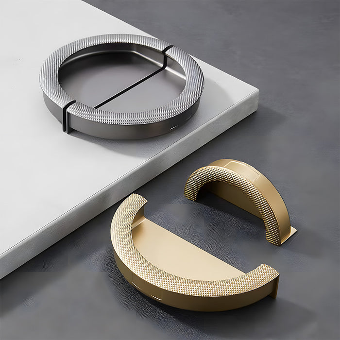 Modern Semi-circle Embedded Cupboard Pulls Drawer Handles
