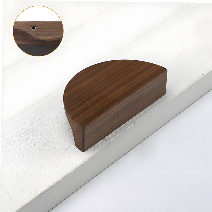 Modern Semi Circle Wood Cabinet Drawer Handles