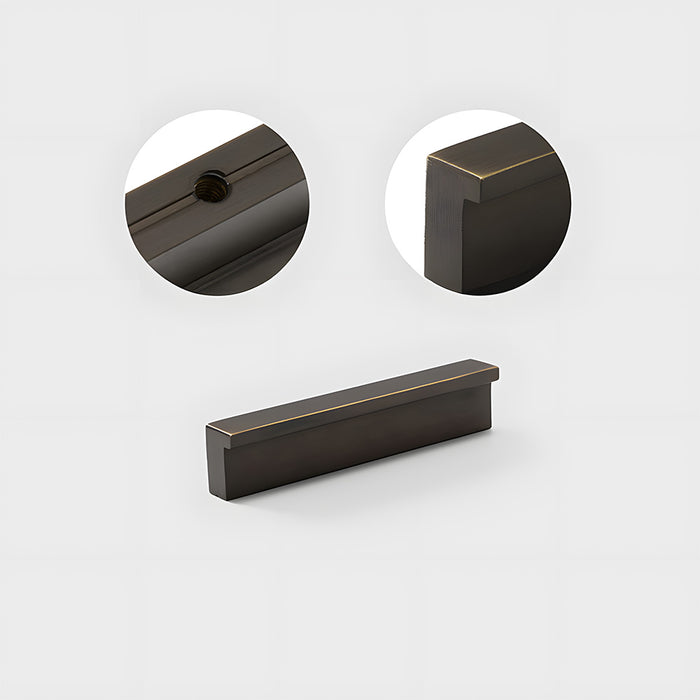 Modern Solid Brass L Type Cupboard Handles