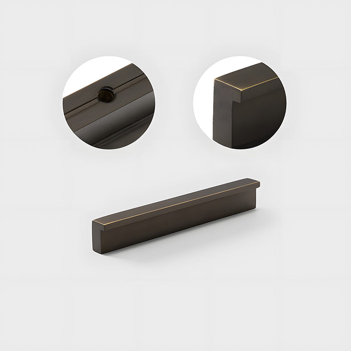 Modern Solid Brass L Type Cupboard Handles