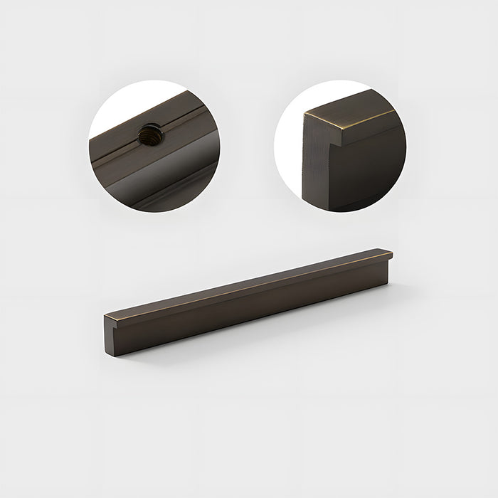 Modern Solid Brass L Type Cupboard Handles