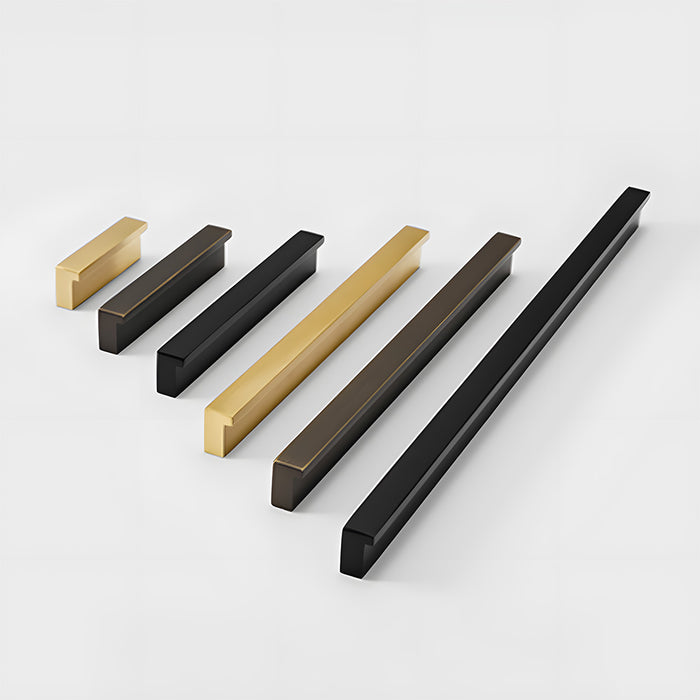 Modern Solid Brass L Type Cupboard Handles