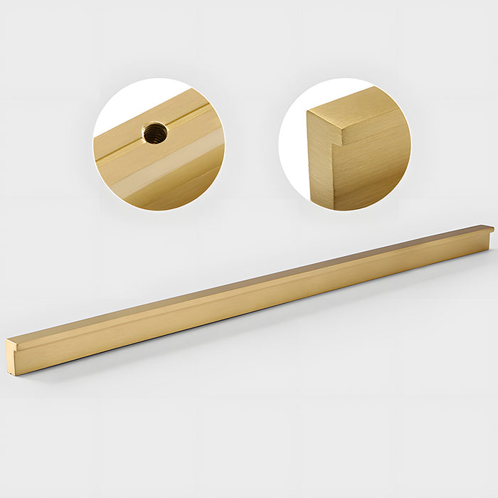Modern Solid Brass L Type Cupboard Handles