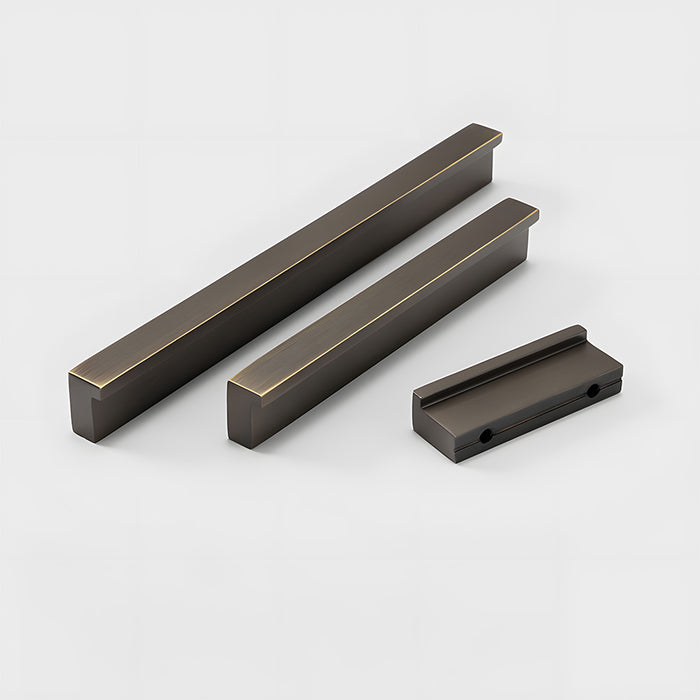 Modern Solid Brass L Type Cupboard Handles