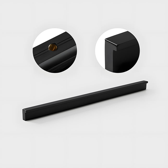 Modern Solid Brass L Type Cupboard Handles