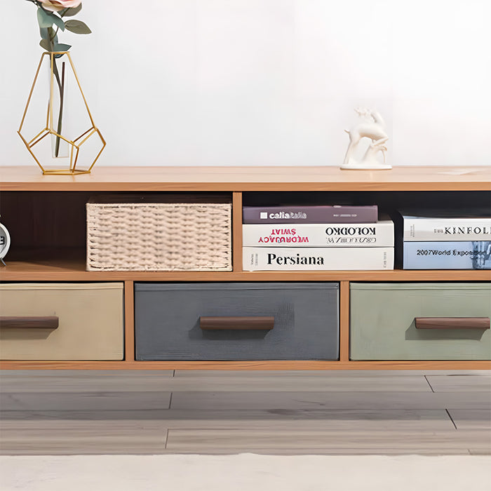 Modern Solid Natural Wood Drawer Pulls