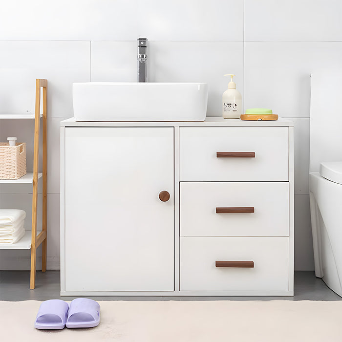 Modern Solid Natural Wood Drawer Pulls