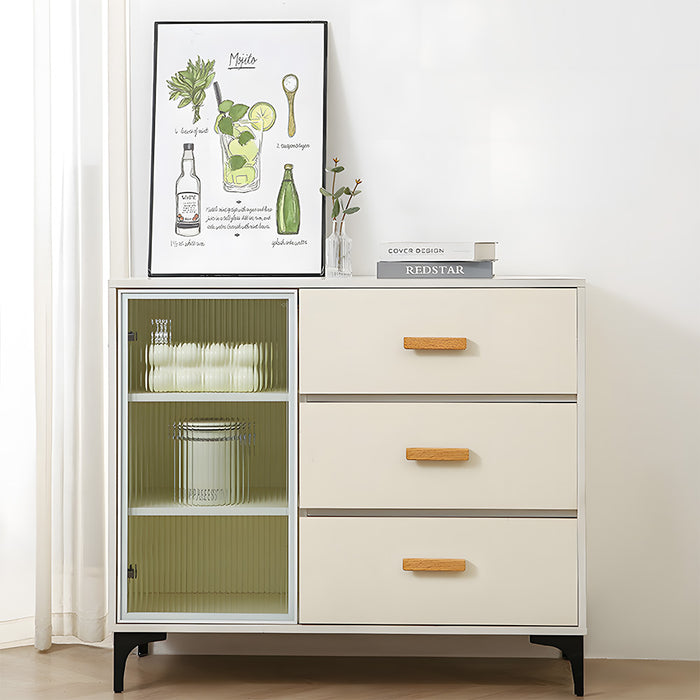 Modern Solid Wood L Type Cabinet Handles