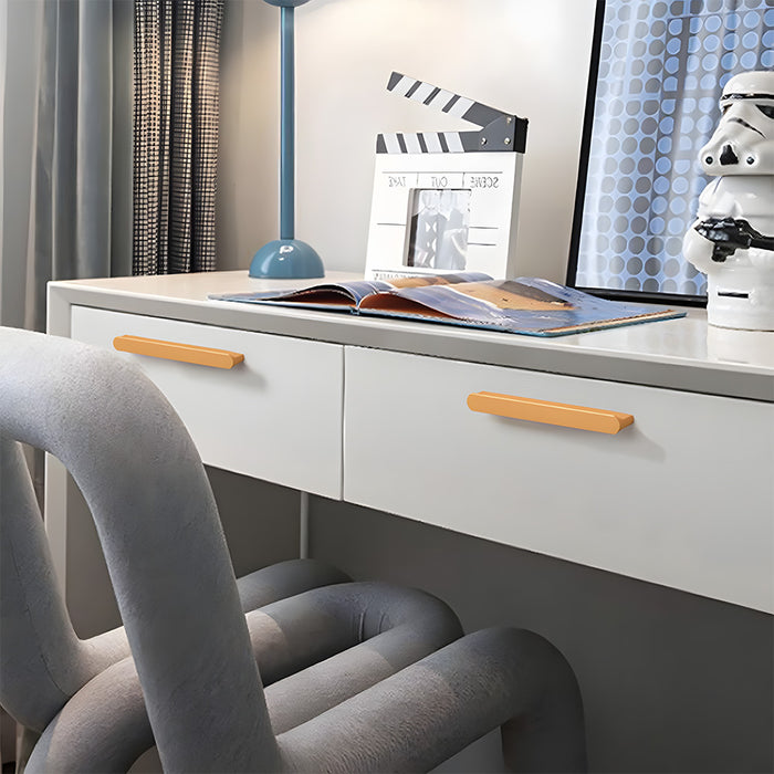 Modern T-shaped Rounded Corner Long Cabinet Handles