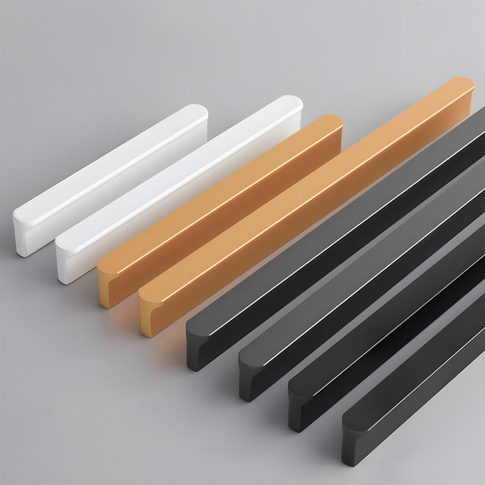 Modern T-shaped Rounded Corner Long Cabinet Handles
