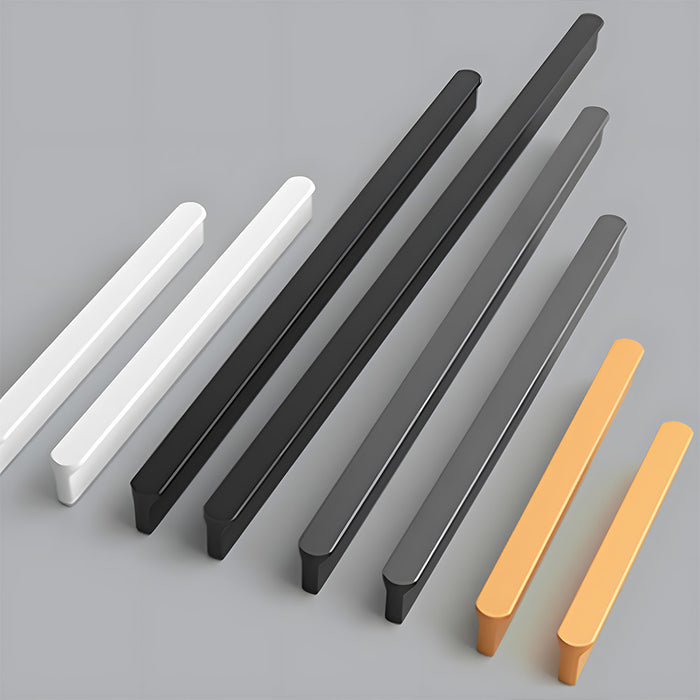 Modern T-shaped Rounded Corner Long Cabinet Handles