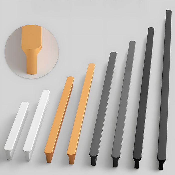 Modern T-shaped Rounded Corner Long Cabinet Handles