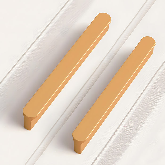 Modern T-shaped Rounded Corner Long Cabinet Handles