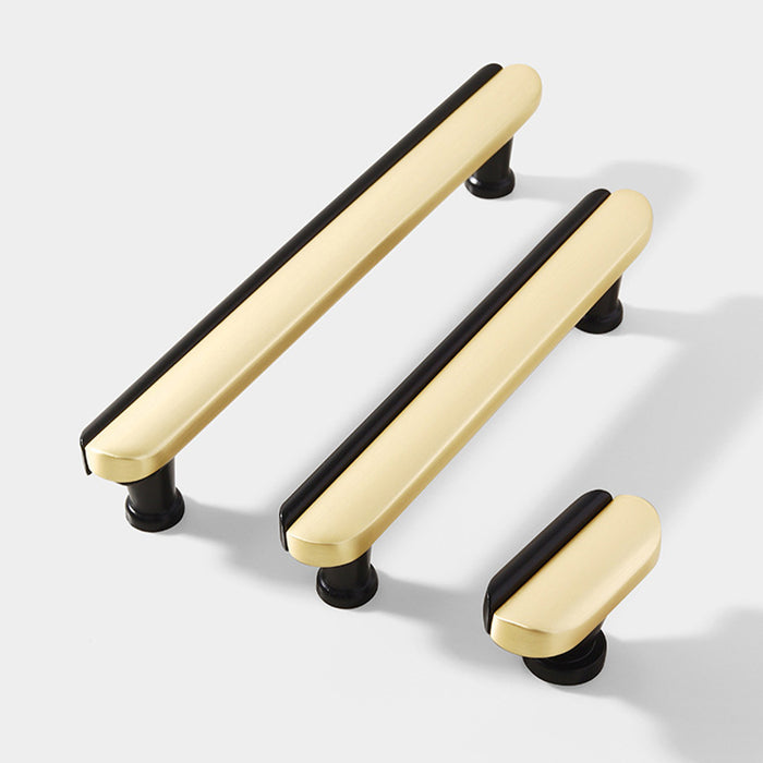 Modern Two-Tone Arc Drawer Handles for Kitchen