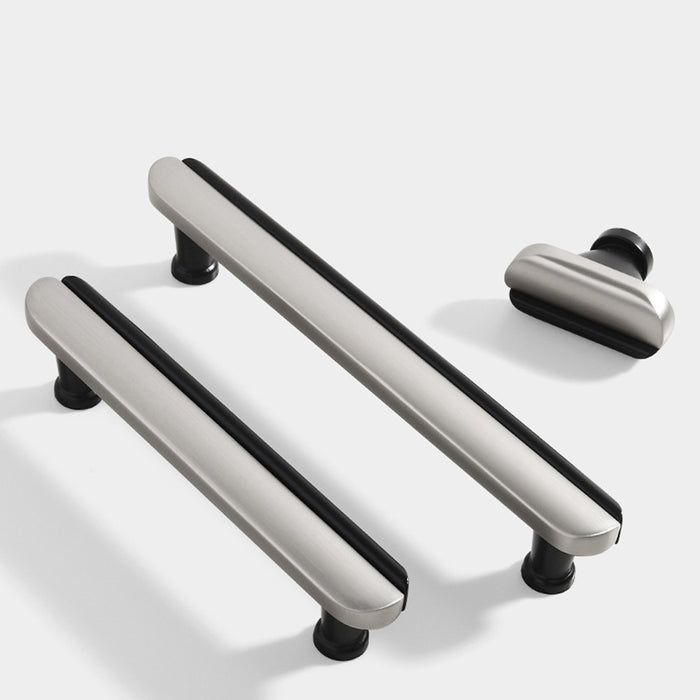 Modern Two-Tone Arc Drawer Handles for Kitchen