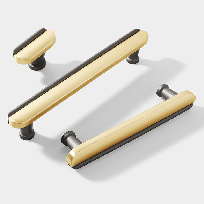 Modern Two-Tone Arc Drawer Handles for Kitchen