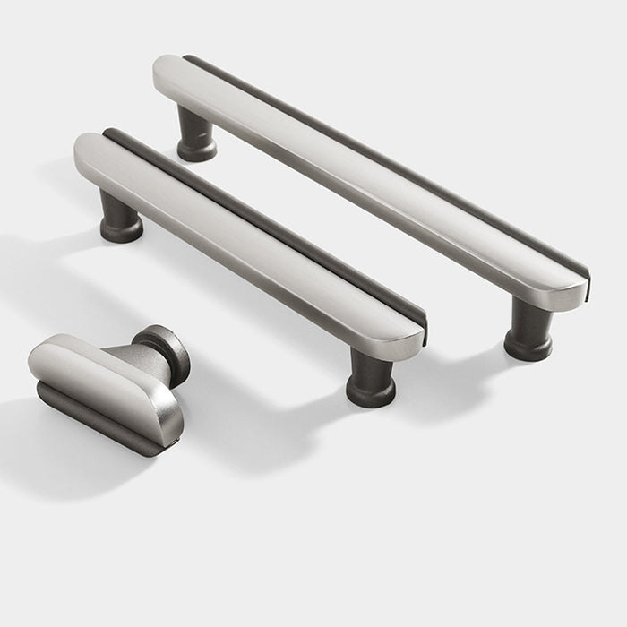 Modern Two-Tone Arc Drawer Handles for Kitchen
