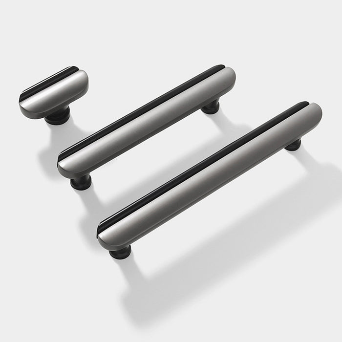 Modern Two-Tone Arc Drawer Handles for Kitchen