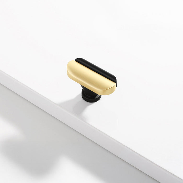 Modern Two-Tone Arc Drawer Handles for Kitchen