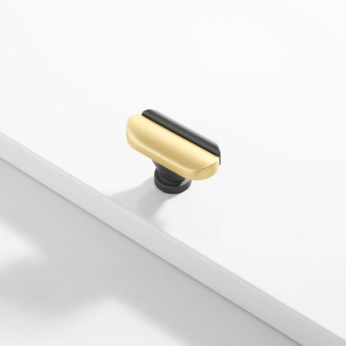 Modern Two-Tone Arc Drawer Handles for Kitchen