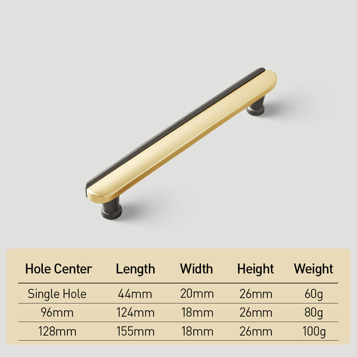 Modern Two-Tone Arc Drawer Handles for Kitchen