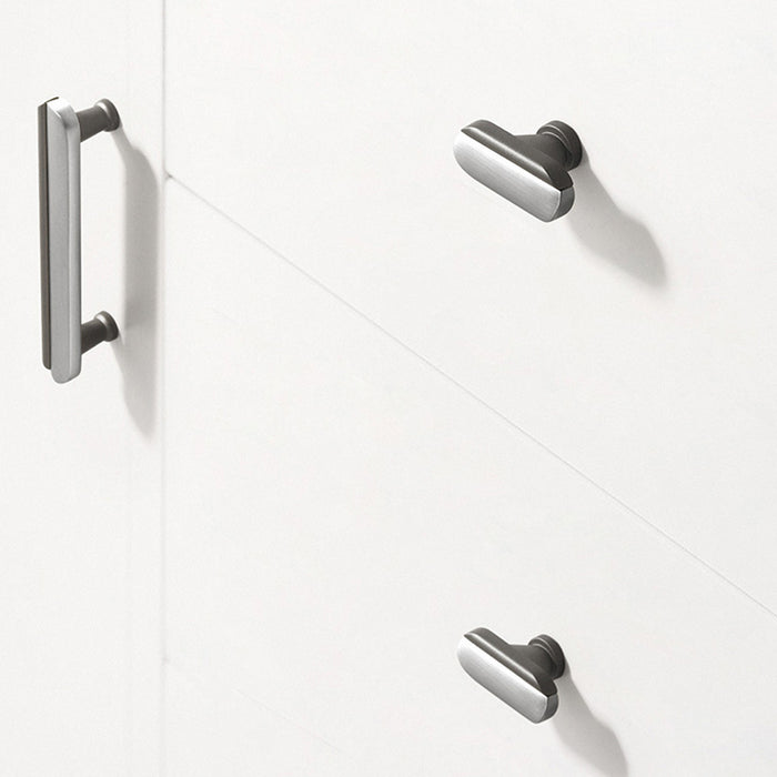 Modern Two-Tone Arc Drawer Handles for Kitchen