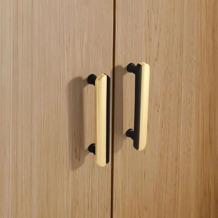 Modern Two-Tone Arc Drawer Handles for Kitchen