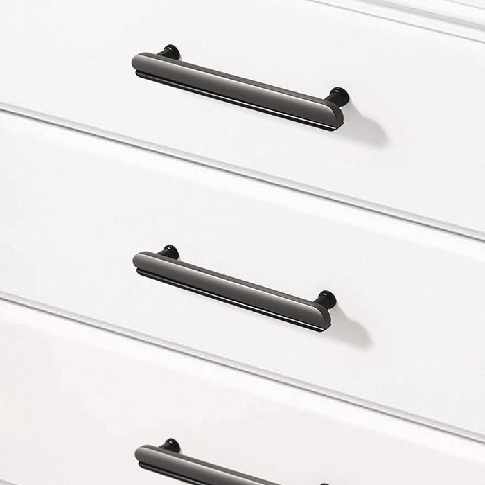 Modern Two-Tone Arc Drawer Handles for Kitchen