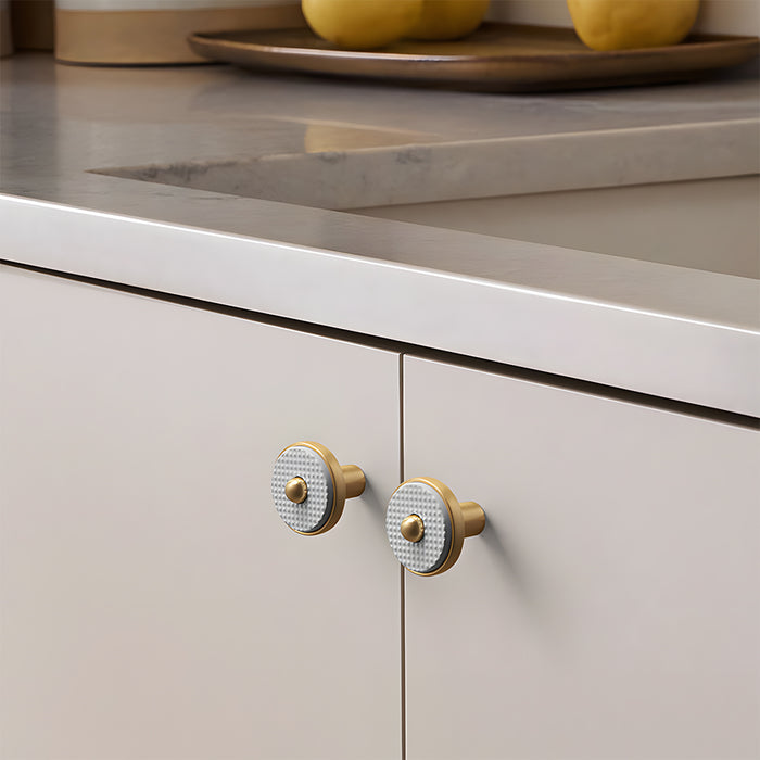 Modern Two-Tone Zinc Alloy Gold Kitchen Cabinet Handles