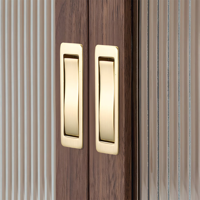 Modern Zinc Alloy Recessed Pocket Edge Pulls