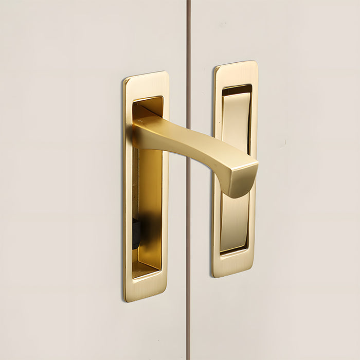 Modern Zinc Alloy Recessed Pocket Edge Pulls
