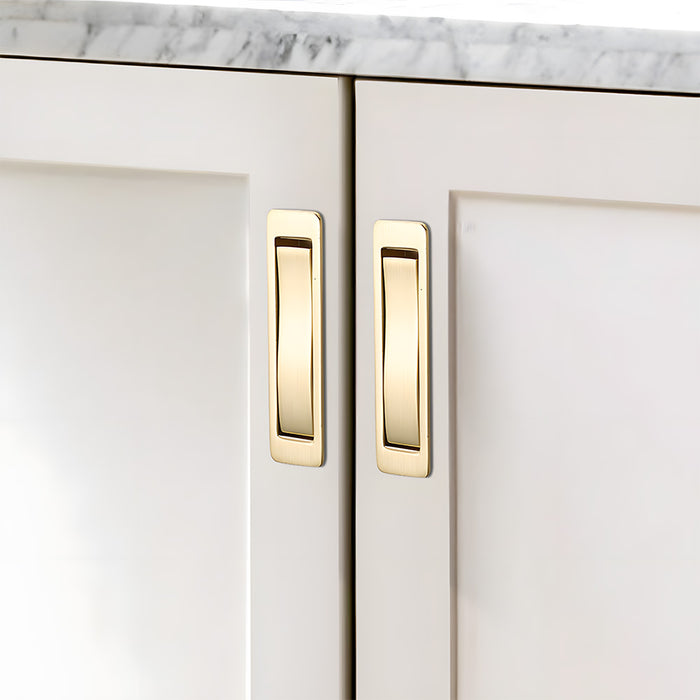Modern Zinc Alloy Recessed Pocket Edge Pulls