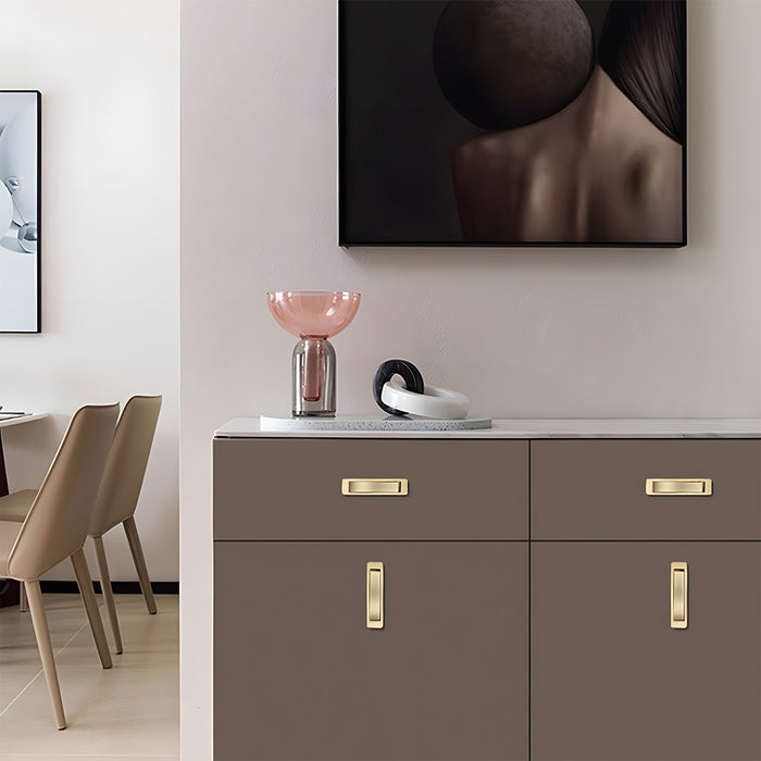 Modern Zinc Alloy Recessed Pocket Edge Pulls