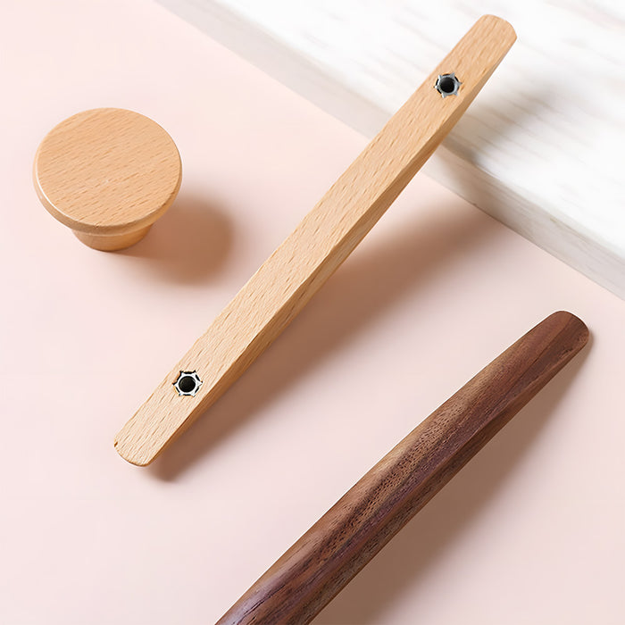 Natural Wood Drawer Pulls Cupboard Handles