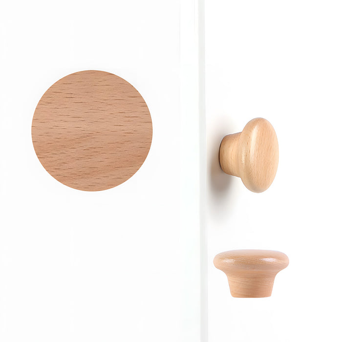 Natural Wood Drawer Pulls Cupboard Handles