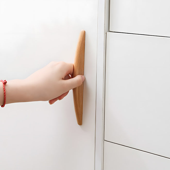Natural Wood Drawer Pulls Cupboard Handles
