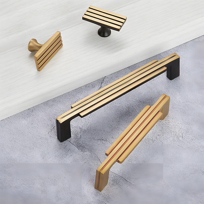 Nordic Art Deco Brass Cabinet Handles