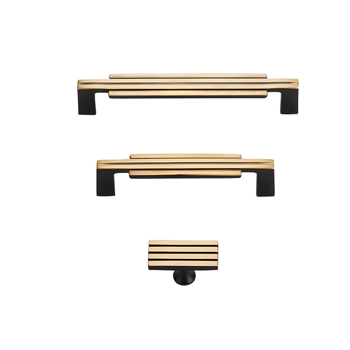 Nordic Art Deco Brass Cabinet Handles
