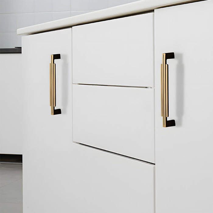 Nordic Art Deco Brass Cabinet Handles