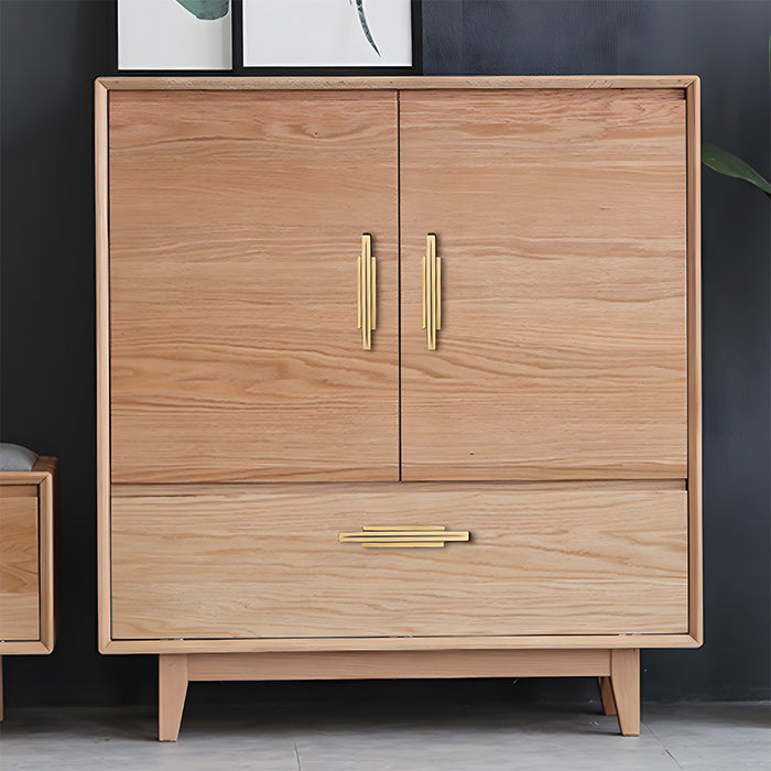 Nordic Art Deco Brass Cabinet Handles