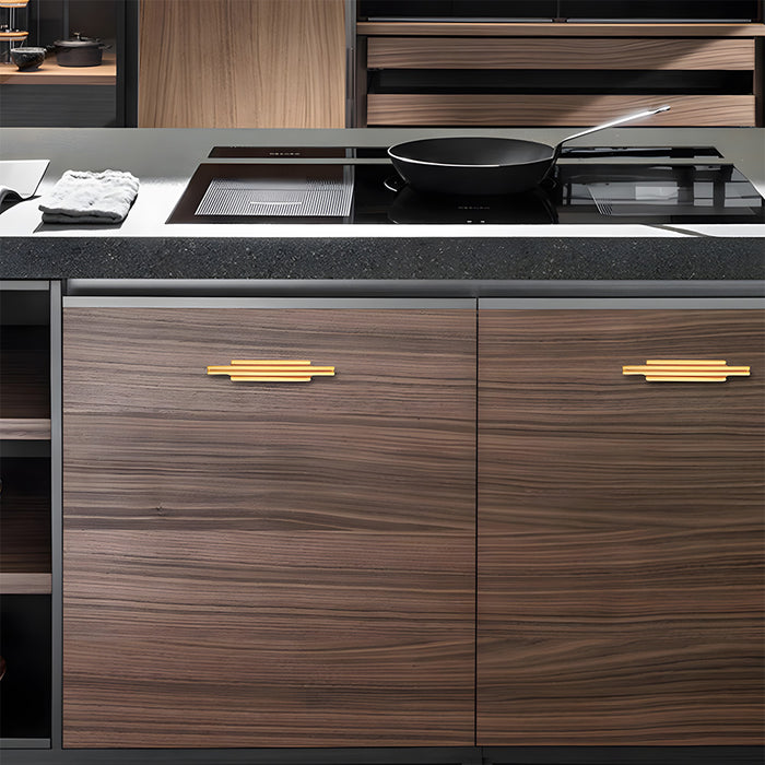 Nordic Art Deco Brass Cabinet Handles