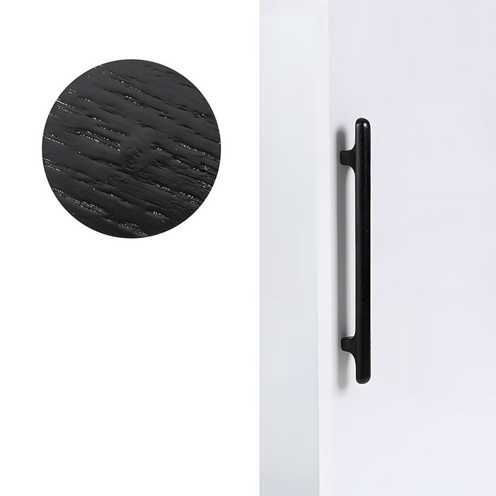Nordic Round Wood Cabinet Drawer Pulls