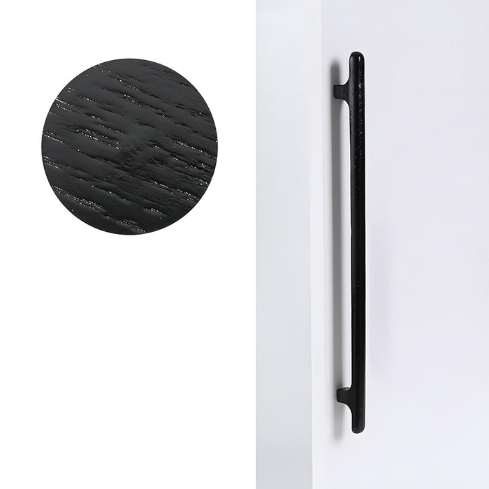 Nordic Round Wood Cabinet Drawer Pulls