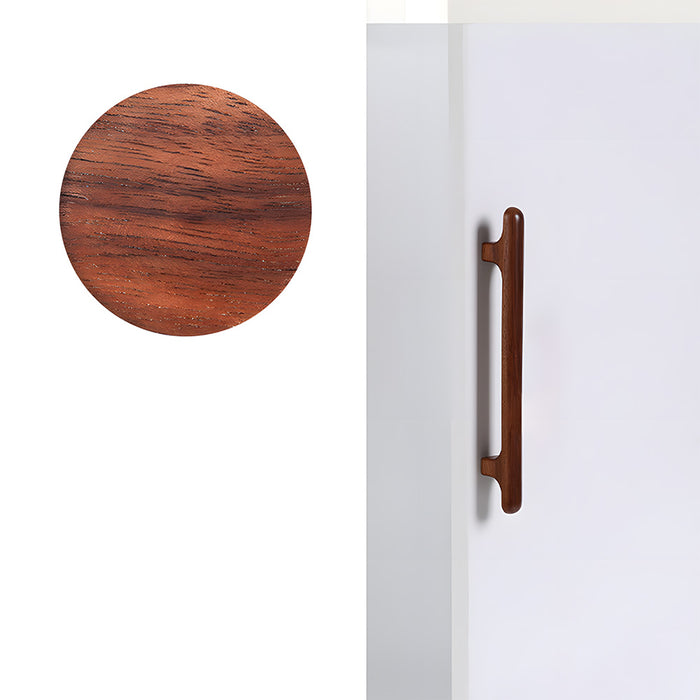 Nordic Round Wood Cabinet Drawer Pulls