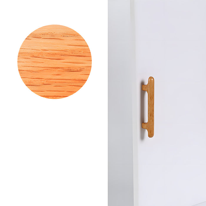 Nordic Round Wood Cabinet Drawer Pulls