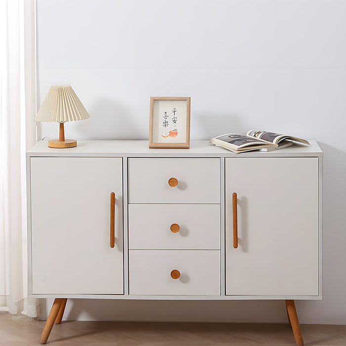 Nordic Round Wood Cabinet Drawer Pulls