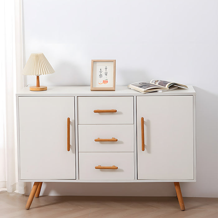 Nordic Round Wood Cabinet Drawer Pulls