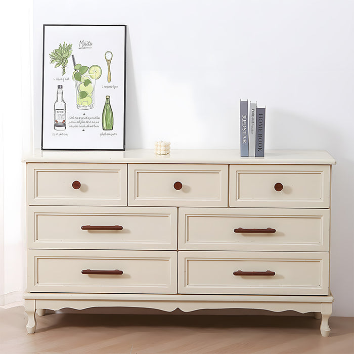 Nordic Round Wood Cabinet Drawer Pulls